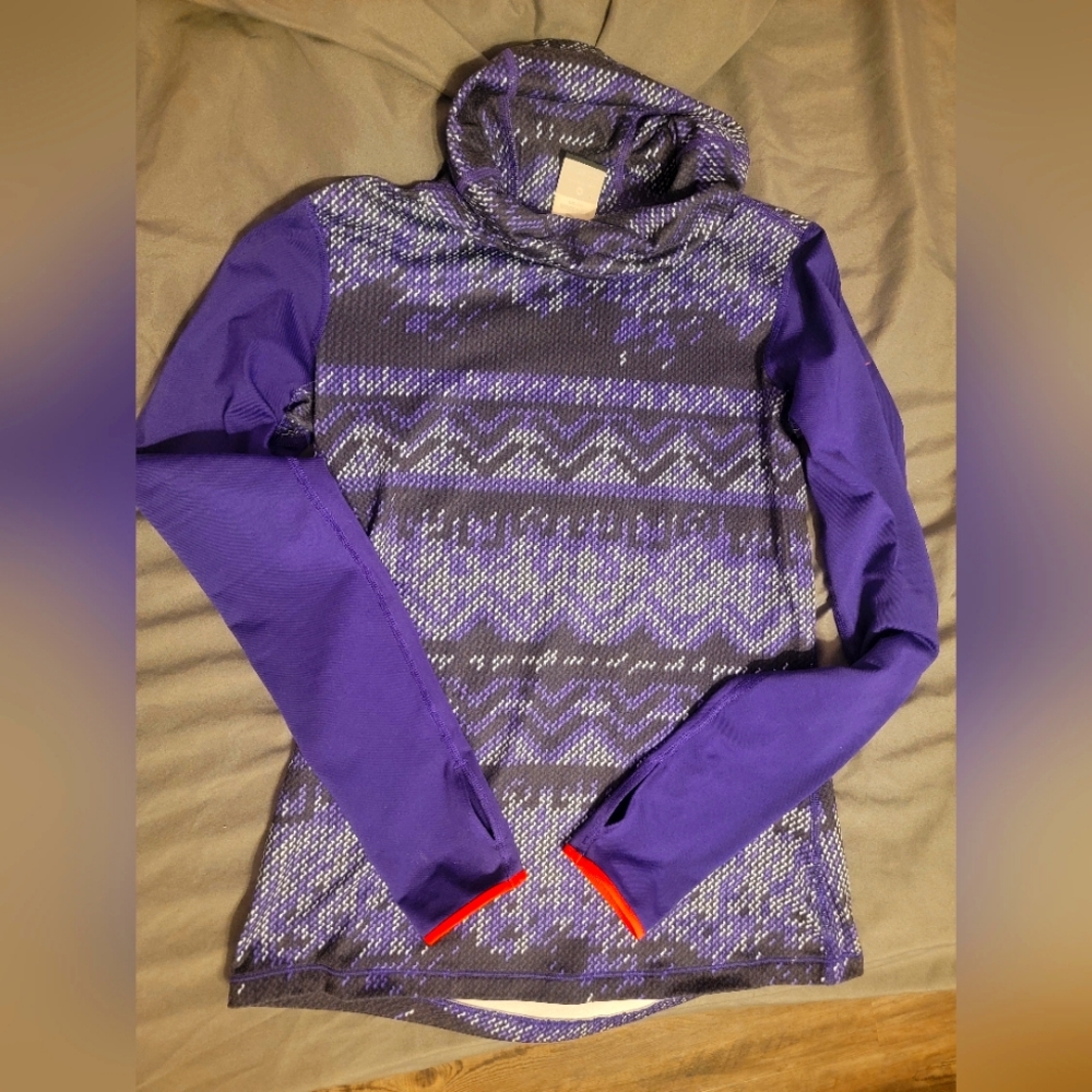 Nike Pro Women’s Purple Hyperwarm Infinity Long Sleeve - Medium